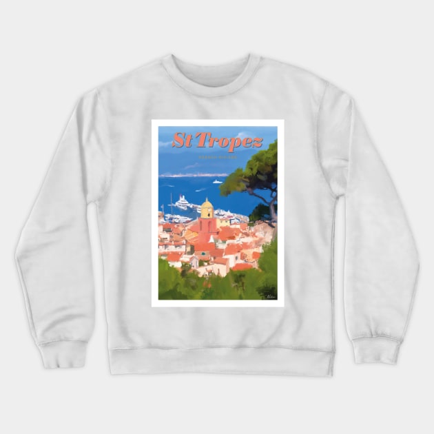 Saint Tropez, French Riviera France Crewneck Sweatshirt by markvickers41